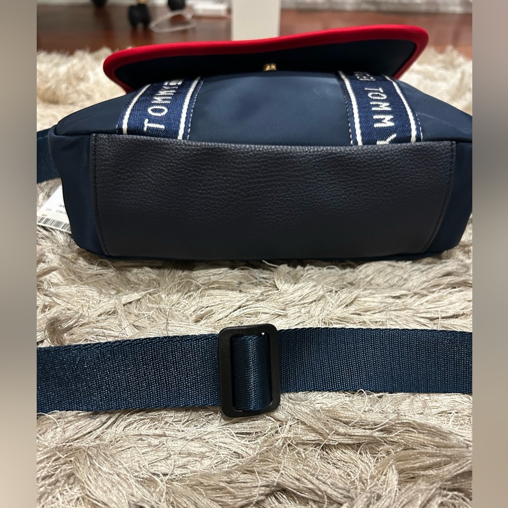 Tommy Hilfiger Blue and Red Crossbody Bag with Signature Stripes - Picture 5 of 8